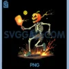 Pumpkin Head Skeleton Pickleball Halloween Spooky Sports PNG, Pickleween PNG