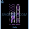 Purple Ribbon Nobody Fights Alone USA Flag Rett Syndrome PNG, USA Flag PNG