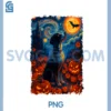 Retro Dog & Pumpkins Halloween Day PNG, Retro Halloween Dog Ghost PNG