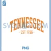 State of Tennessee Est 1796 Pride PNG, Classic TN Themed Orange PNG