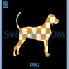 Tennessee Hound Orange White Vintage Dog Fan PNG, Vintage Distressed Blue Tick Hound PNG