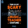 This is My Scary Music Teacher Halloween PNG, Ghost Halloween PNG