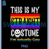 This is My Straight LGBTQ Gay PNG, Les Pride Halloween PNG