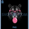 Tiger Face Pink PNG, Sunglasses Wild Animal Jungle PNG