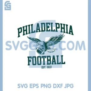 Philadelphia Eagles Football Fan SVG, Football Mascot Svg