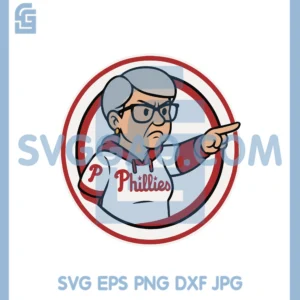 Phillies Karen Logo SVG, Funny Baseball Fan SVG