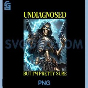 Undiagnosed But I'm Pretty Sure Skeleton PNG, Autism Meme PNG