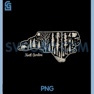 Vintage North Carolina USA Outdoor PNG, Retro North Carolina PNG