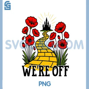 We're Off PNG, Yellow Brick Road Witch Halloween PNG