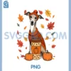 Whippets Wearing Sweater Coffee PNG, Thanksgiving Autumn Owner PNG