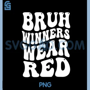 Winners Wear Red Team PNG, Spirit Week Game Sports day Groovy PNG