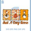 Just A Fall Goose Autumn Leaves PNG, Thanksgiving Day PNG