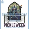 Pickleween Pickleball PNG, Halloween Skeleton Goth PNG