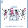 Pink Ribbon Breast Cancer PNG, Awareness Skeleton PNG