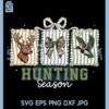 Preppy Camo Coquette Bow PNG, Hunting Season Deer Duck Outdoors PNG