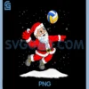 Santa Claus Playing Volleyball PNG, Merry Christmas PNG