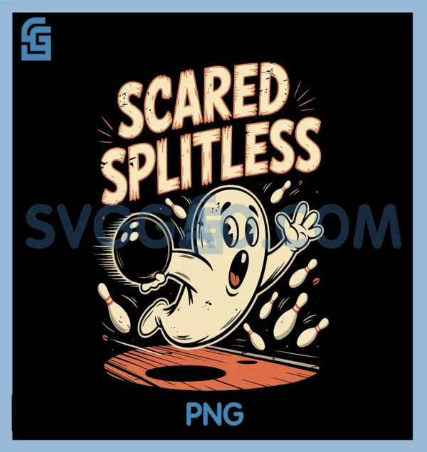 Scared Splitless Bowling PNG, Halloween Fun Design PNG – SVGGAO