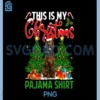 This is My Christmas PNG, Irish Setter Dog Santa Hat PNG