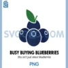 Busy Buying Blueberries PNG, This Isn't just About Blueberries Premium PNG