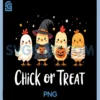 Chick or Treat Cute PNG, Chicken Halloween Design PNG