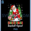 Christmas Baseball Squad PNG, Santa Merry Xmas PNG