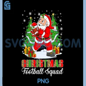 Christmas Football Squad PNG, Santa Merry Xmas PNG