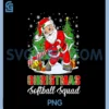 Christmas Softball Squad PNG, Santa Merry Xmas PNG