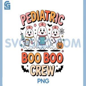 Cute Pediatric Nurse PNG, Halloween Costume Nurse PNG, Boo Boo Crew PNG