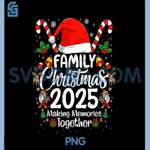 Family Christmas 2025 PNG, Matching Xmas Squad Santa PNG