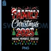 Family Christmas 2025 PNG, Matching Squad Santa Red Plaid Xmas PNG