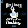 Funny Cool Duck Gift PNG, Duck meme PNG