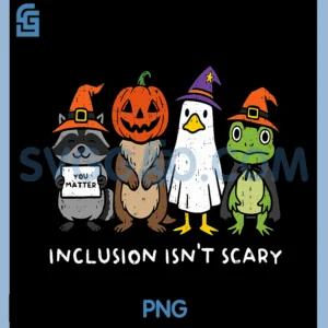 Inclusion Isn't Scary SLP PNG, Halloween Sped Teacher Animal PNG