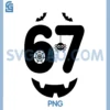 Six Seven Meme PNG, 67 6 7 Halloween PNG