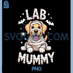 Lab Mummy Halloween PNG, Golden Labrador Lovers PNG