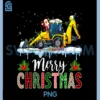 Merry Christmas Backhoe PNG, Loader Lovers Xmas PNG