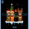 Merry Christmas Cats PNG, Christmas Tree Lights Xmas PNG