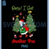 Oops I Got Another Tree PNG, Christmas Goose PNG, Goose Xmas Tree PNG