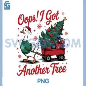 Oops! I Got Another Tree PNG, Goose Christmas Tree PNG