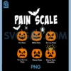 Pain Scale Spooky Pumpkin Fall PNG, Halloween Trauma Nurse Triage PNG