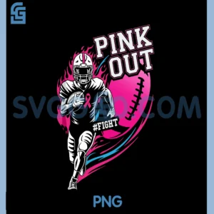 Pink Out Football PNG, Breast Cancer Awareness PNG