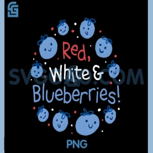 Red White and Blueberries PNG, USA Flag PNG