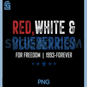 Red White And Blueberries Patriotic PNG, Freedom Pun PNG