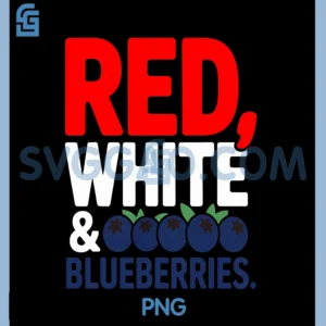Red, White And Blueberries Patriot PNG, Food Pun PNG