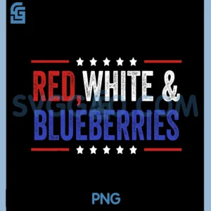 Red, White And Blueberries PNG, America PNG