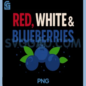 Red, White And Blueberries Patriot PNG, USA Flag PNG