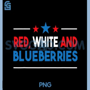Red, White and Blueberries Patriot PNG, American Flag PNG