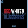Red, White and Blueberries Patriot PNG, Freedom 2025 Flag PNG