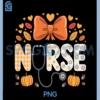 Autumn Fall Nurse PNG, Pumpkin Thankful Nurse Life PNG