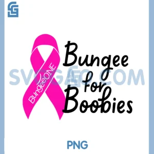 Bungee for Breast Cancer PNG, Awareness PNG