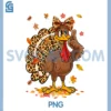 Turkey with Leopard PNG, Bandana & Tail Thanksgiving PNG